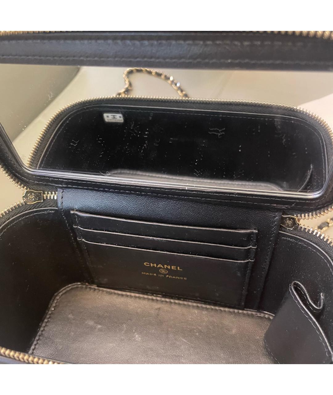 CHANEL Черная кожаная сумка через плечо, фото 8
