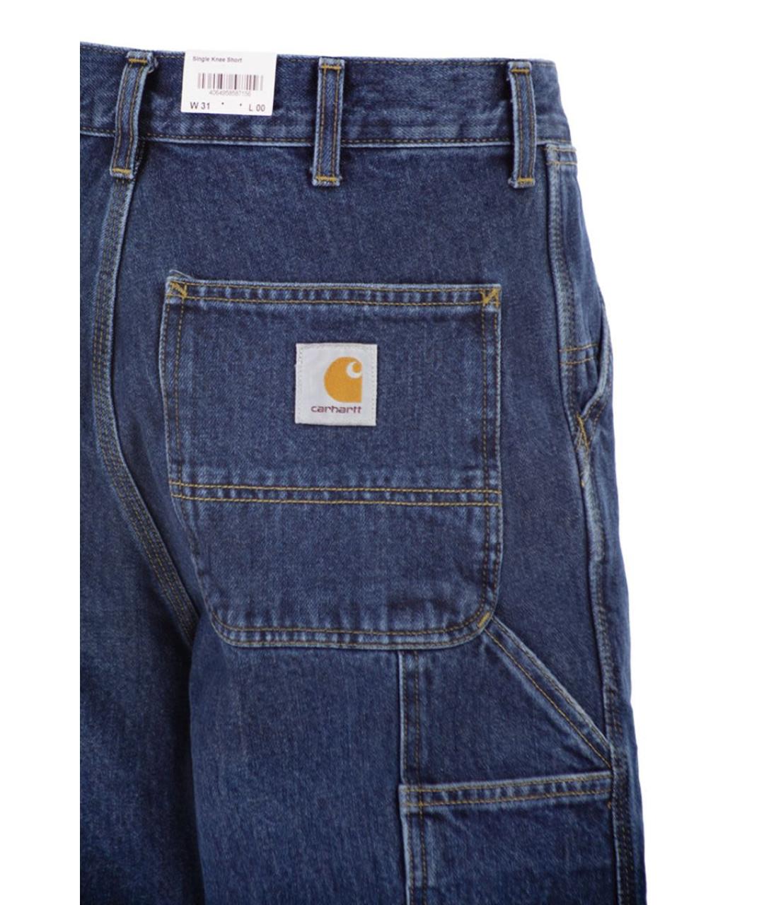 CARHARTT WIP Синие хлопковые шорты, фото 4