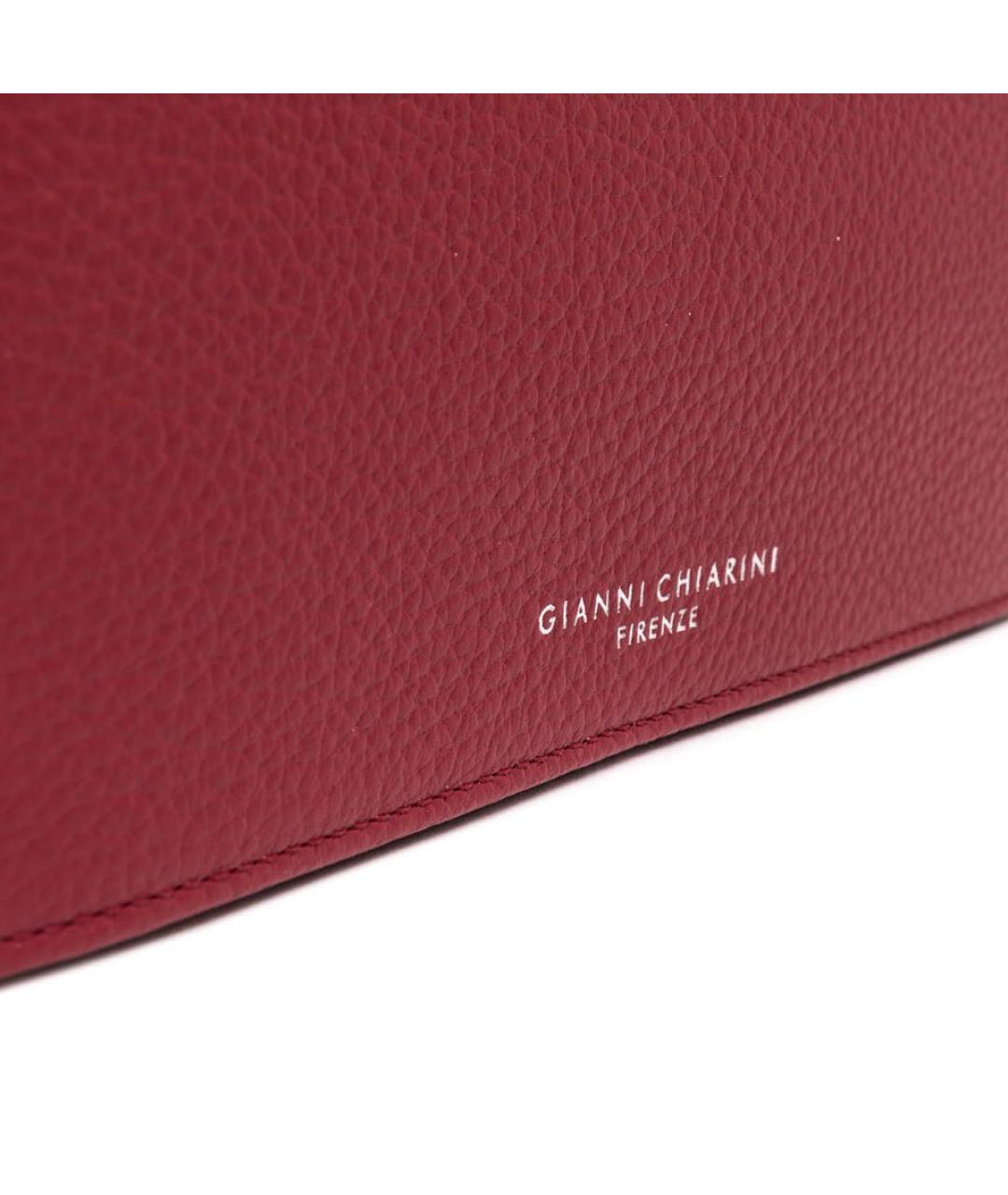 Gianni Chiarini Бордовый кожаный кошелек, фото 5