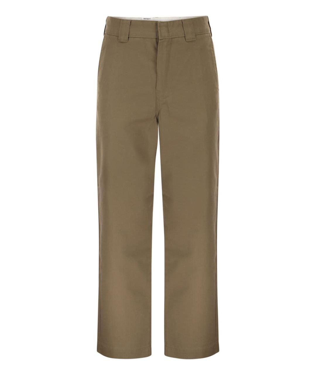 CARHARTT WIP Бежевые хлопковые повседневные брюки, фото 1