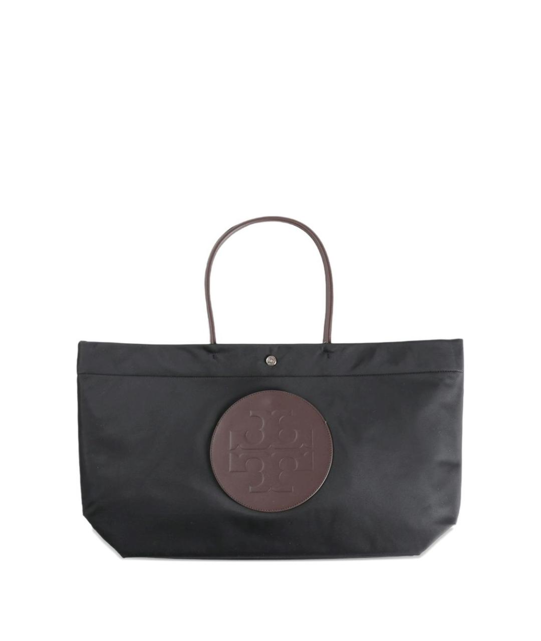 TORY BURCH Черная тканевая сумка тоут, фото 1