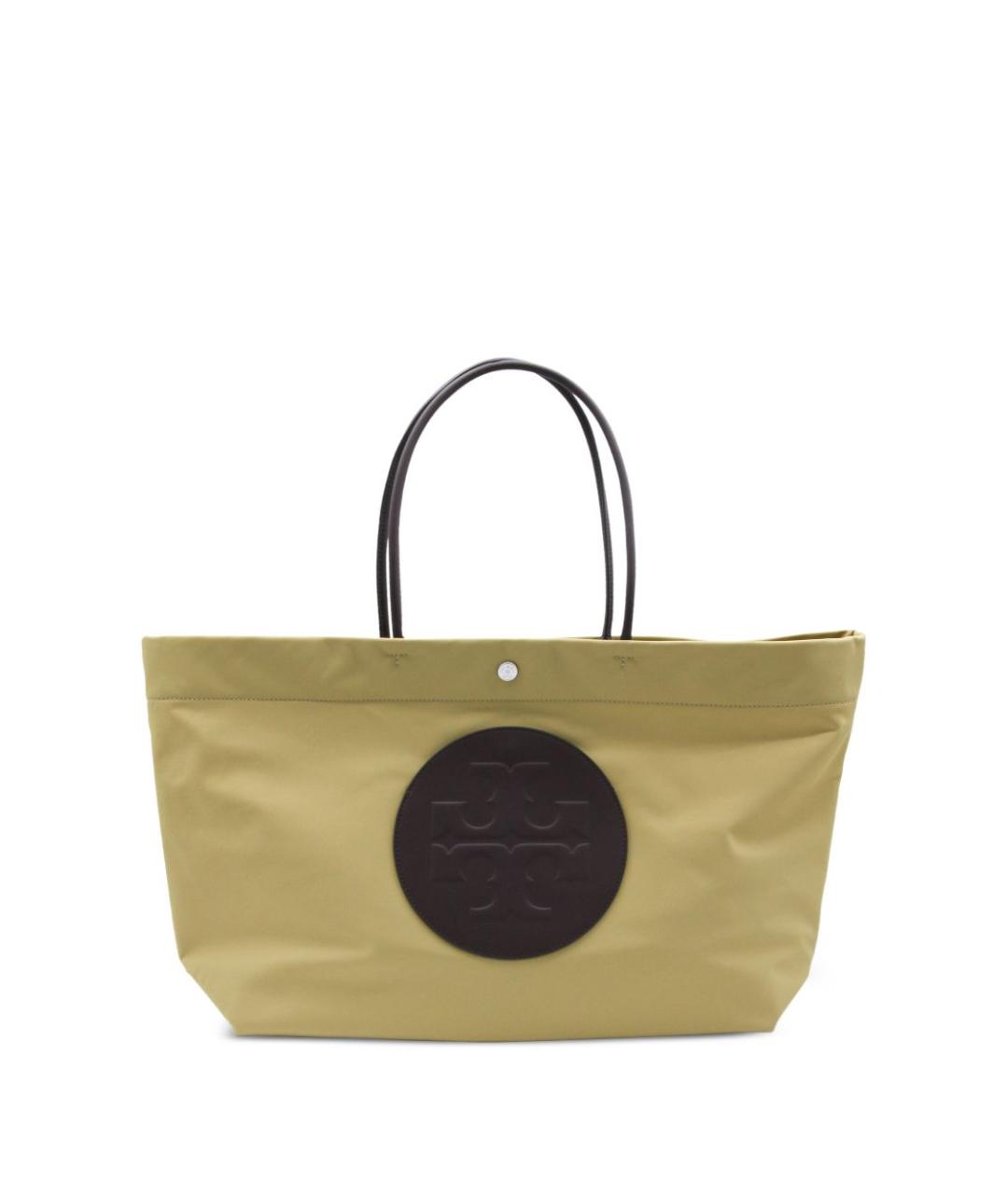 TORY BURCH Зеленая синтетическая сумка тоут, фото 1