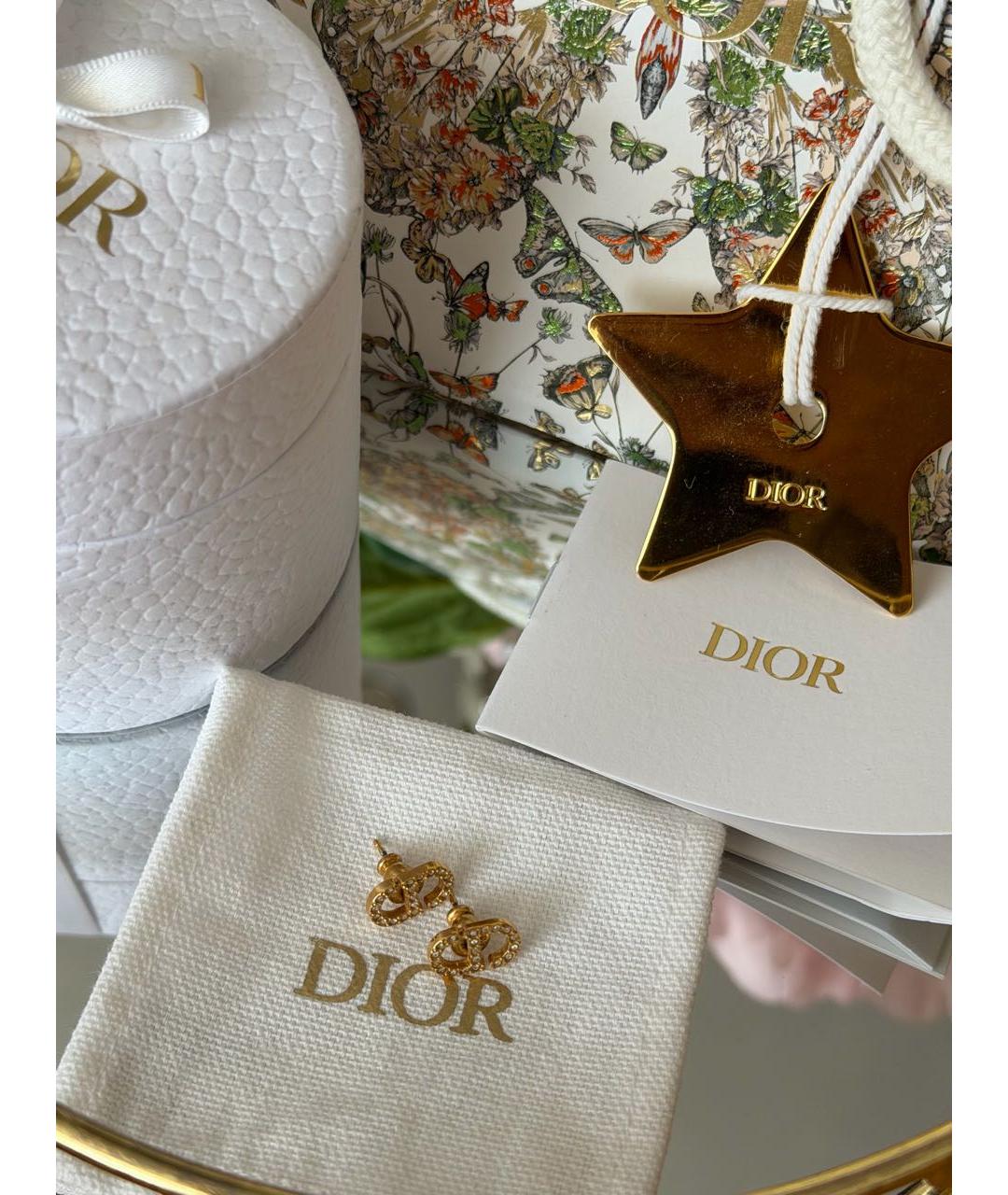 CHRISTIAN DIOR Золотые серьги, фото 7