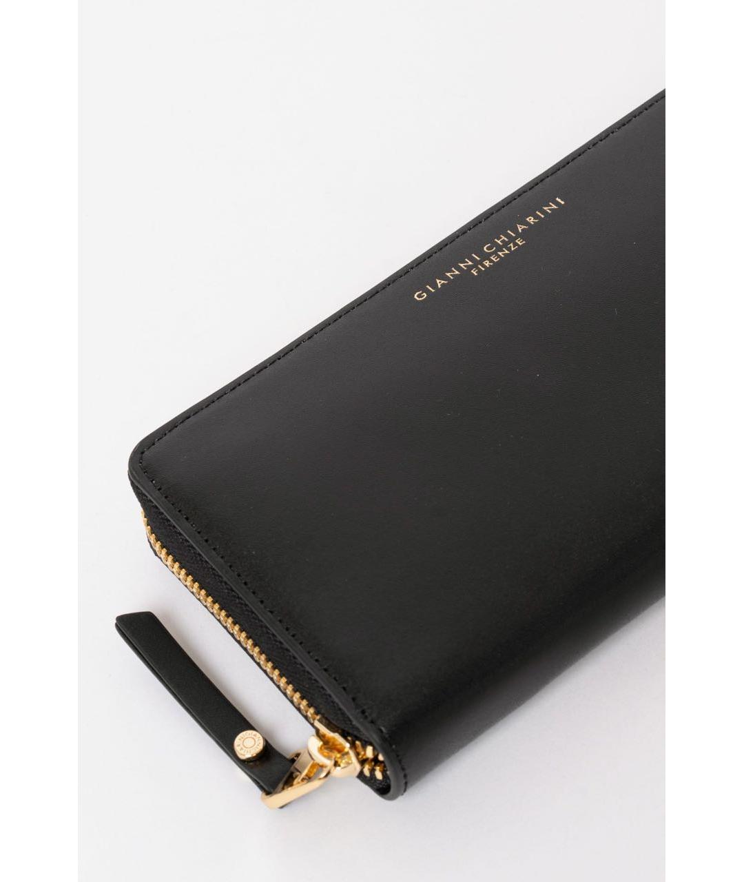 Gianni Chiarini Черный кожаный кошелек, фото 2