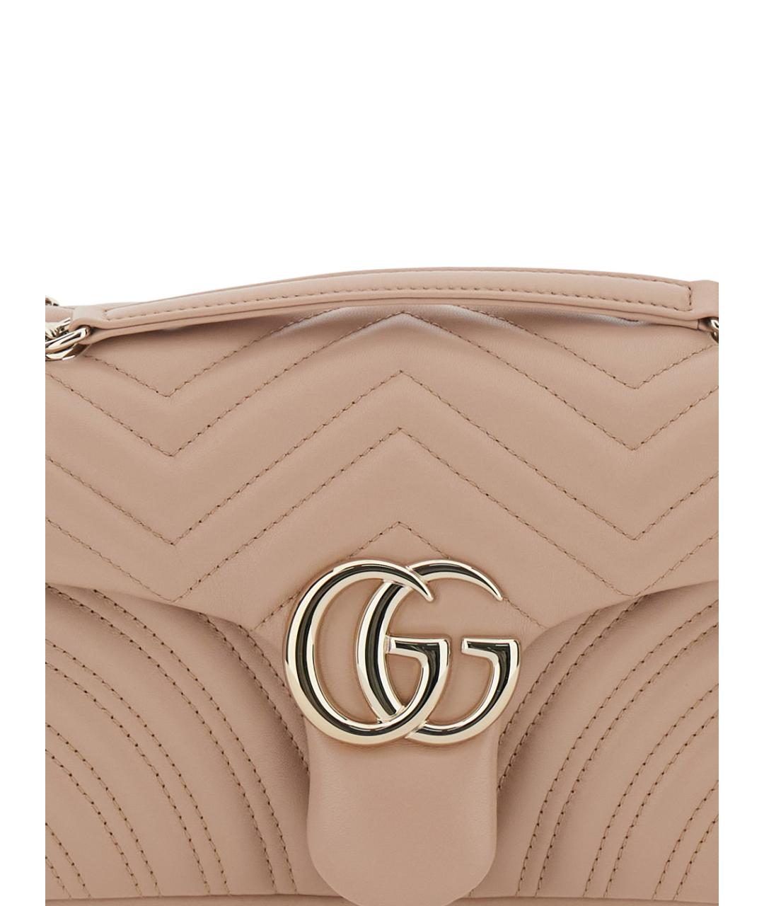 GUCCI Розовая кожаная сумка через плечо, фото 3