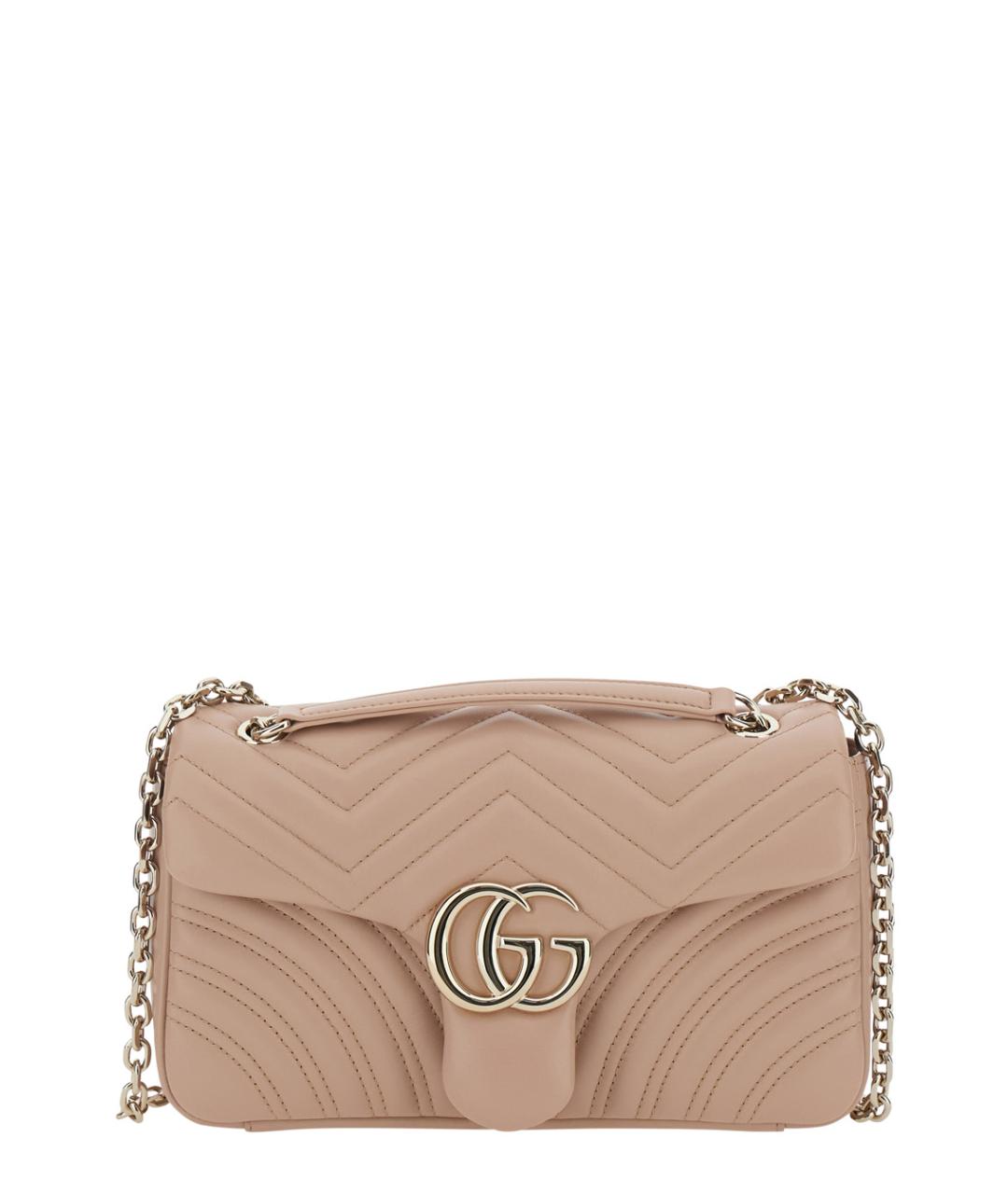 GUCCI Розовая кожаная сумка через плечо, фото 1