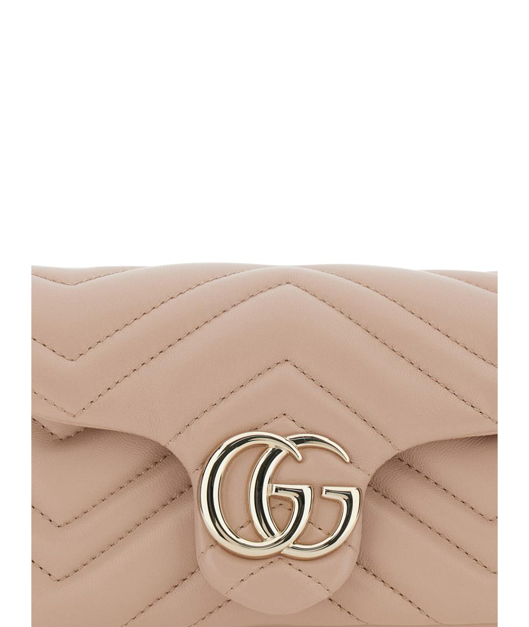 GUCCI Розовая кожаная сумка через плечо, фото 3