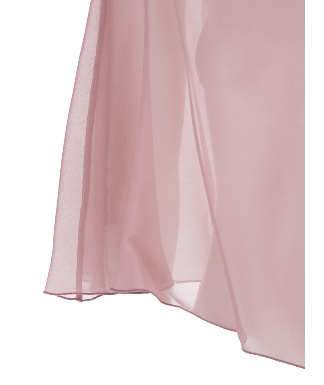 ANTONELLI Розовый шелковый шарф, фото 3