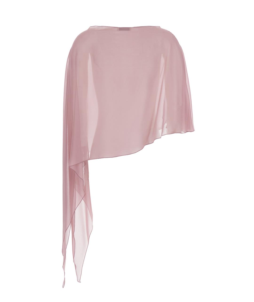 ANTONELLI Розовый шелковый шарф, фото 2