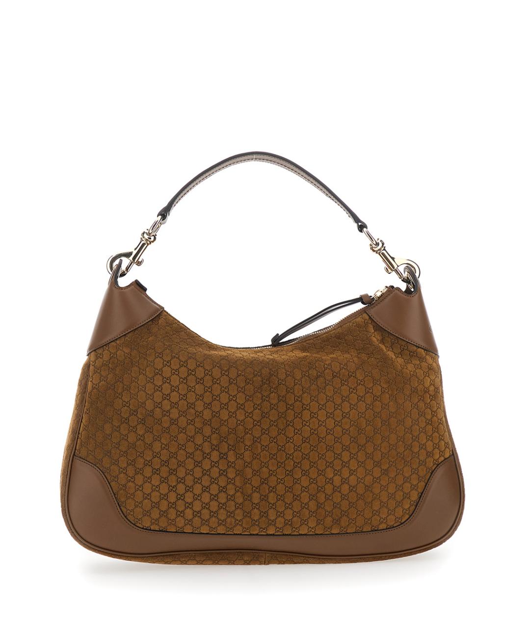 GUCCI Коричневая замшевая сумка через плечо, фото 2