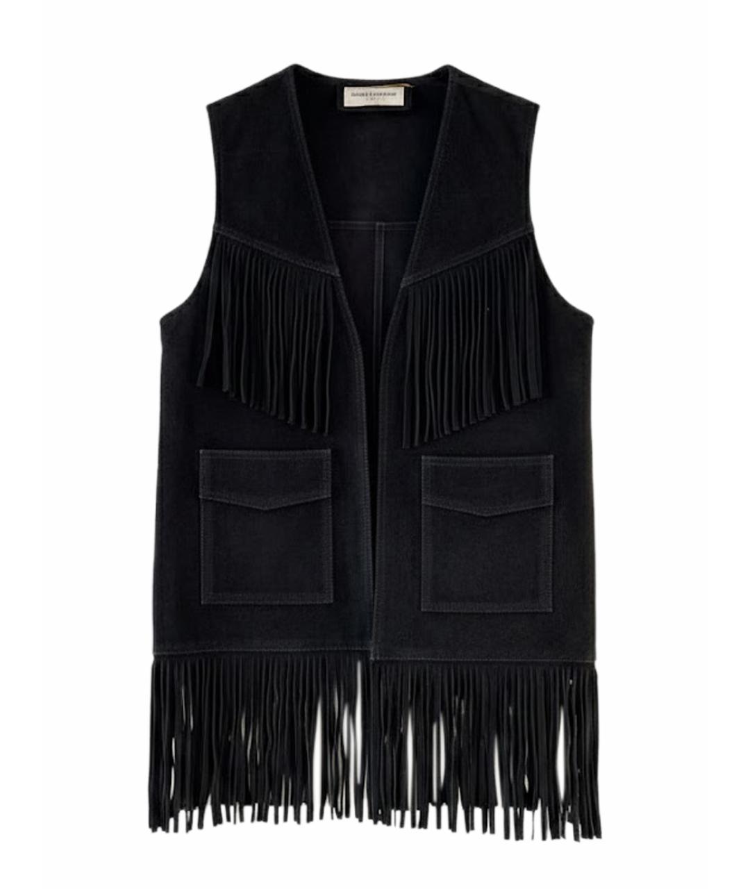 SAINT LAURENT Черный жилет, фото 1