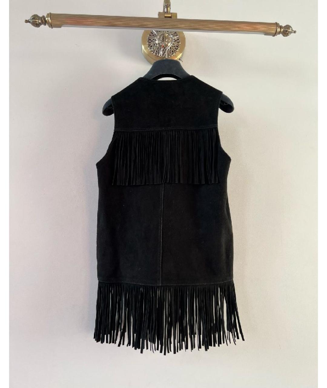SAINT LAURENT Черный жилет, фото 2