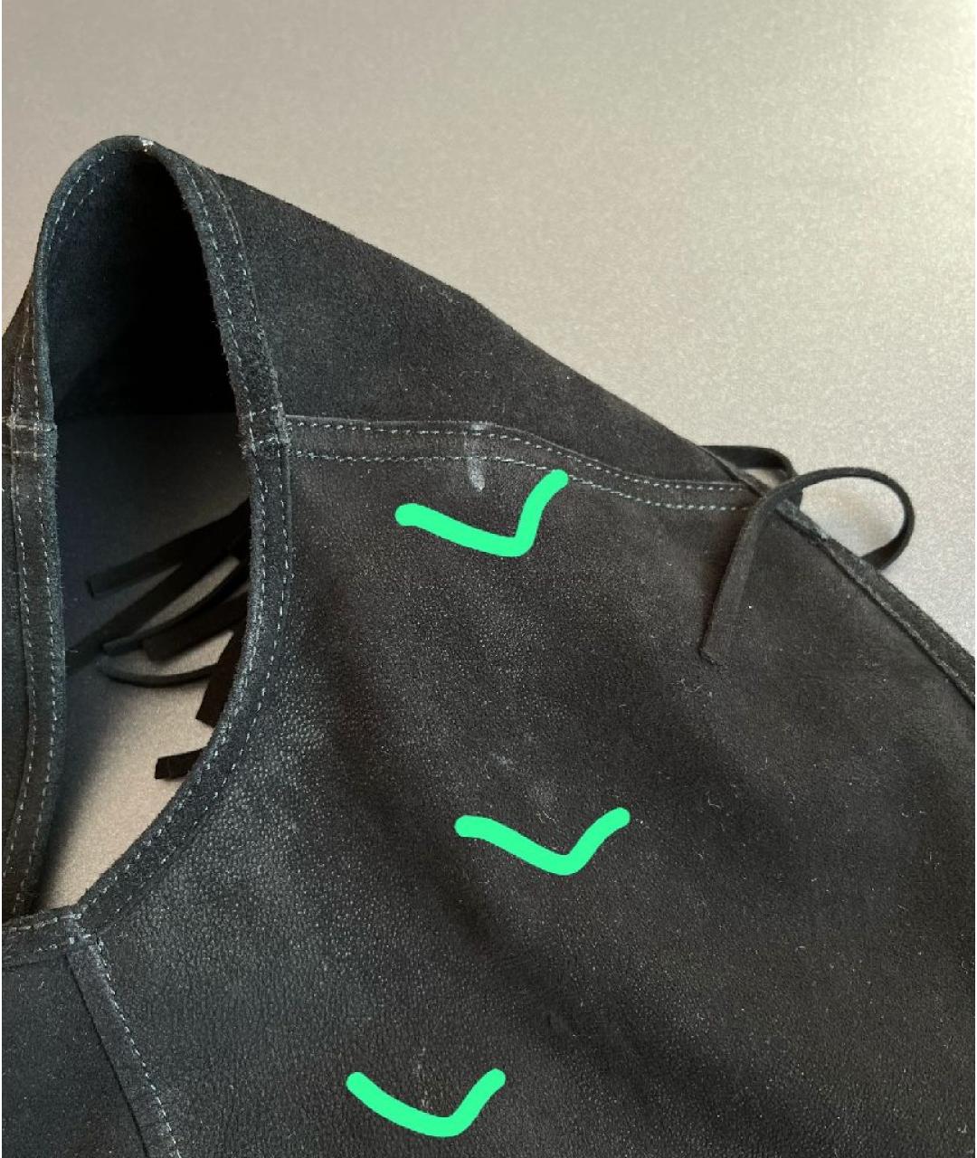 SAINT LAURENT Черный жилет, фото 5