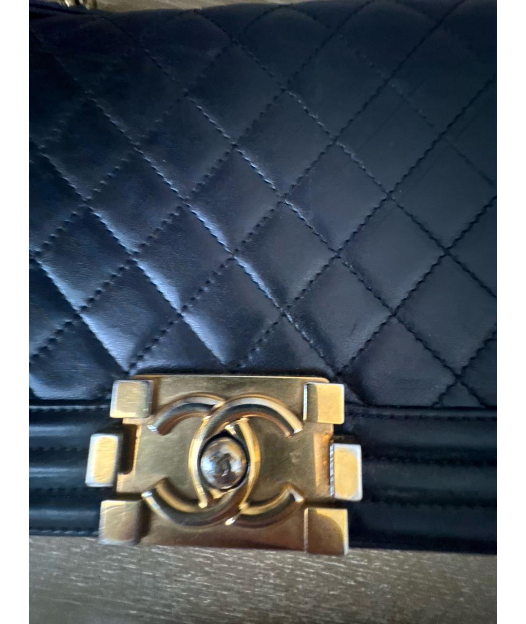 CHANEL Черная кожаная сумка через плечо, фото 8