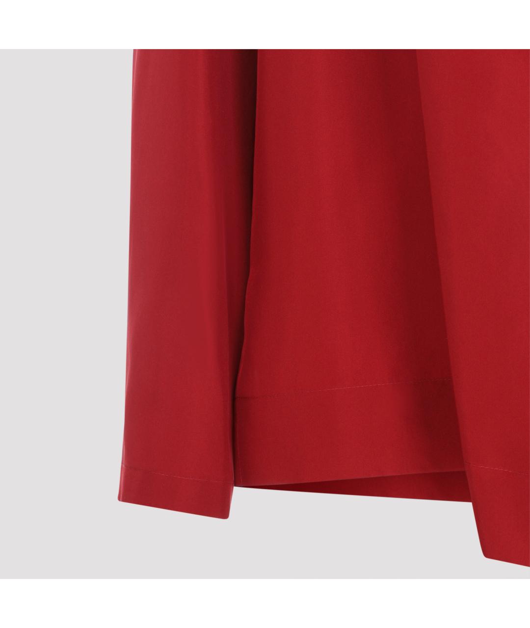 Carven Красная шелковая блузы, фото 5