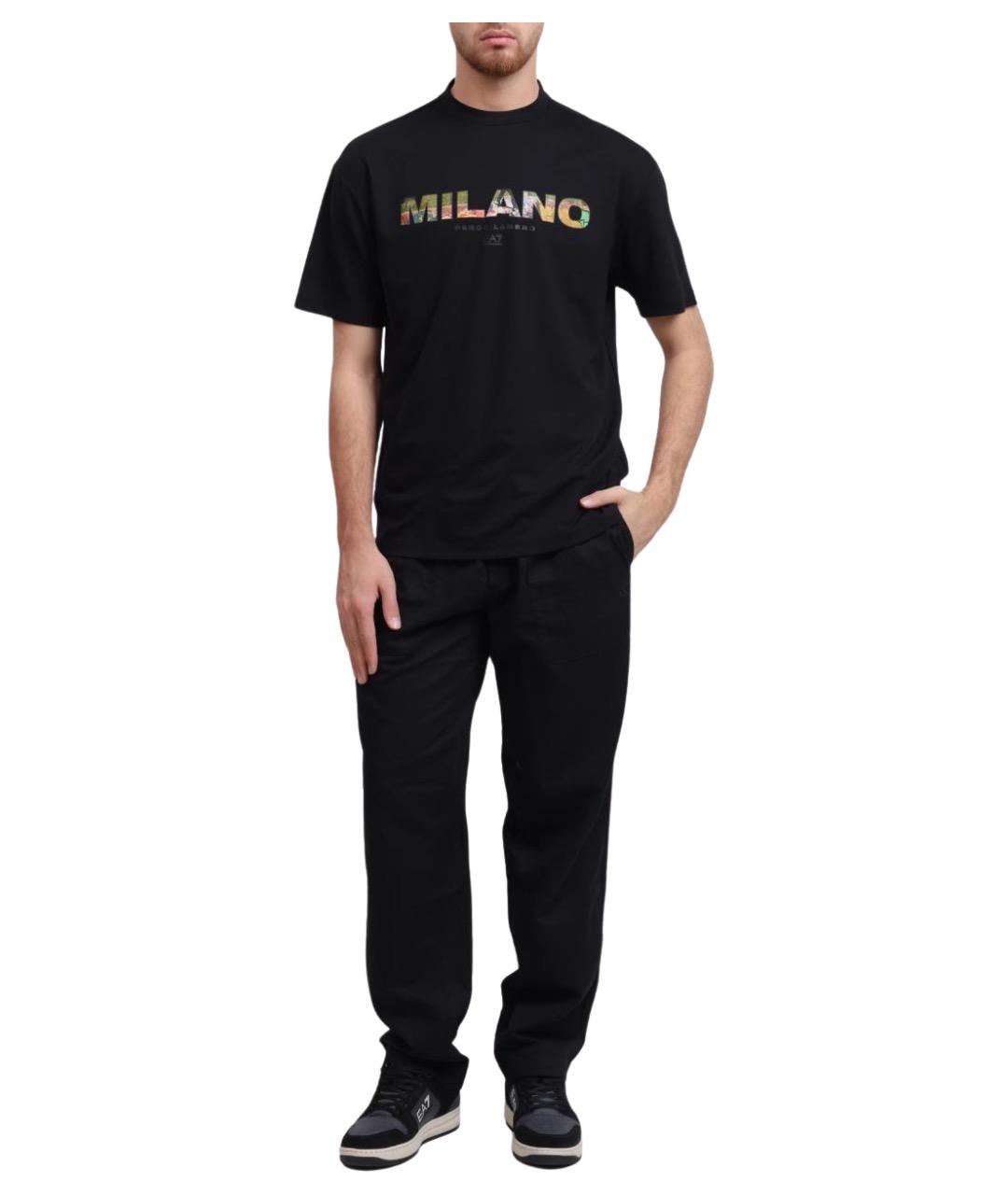 CALVIN KLEIN Черные хлопковые повседневные брюки, фото 1