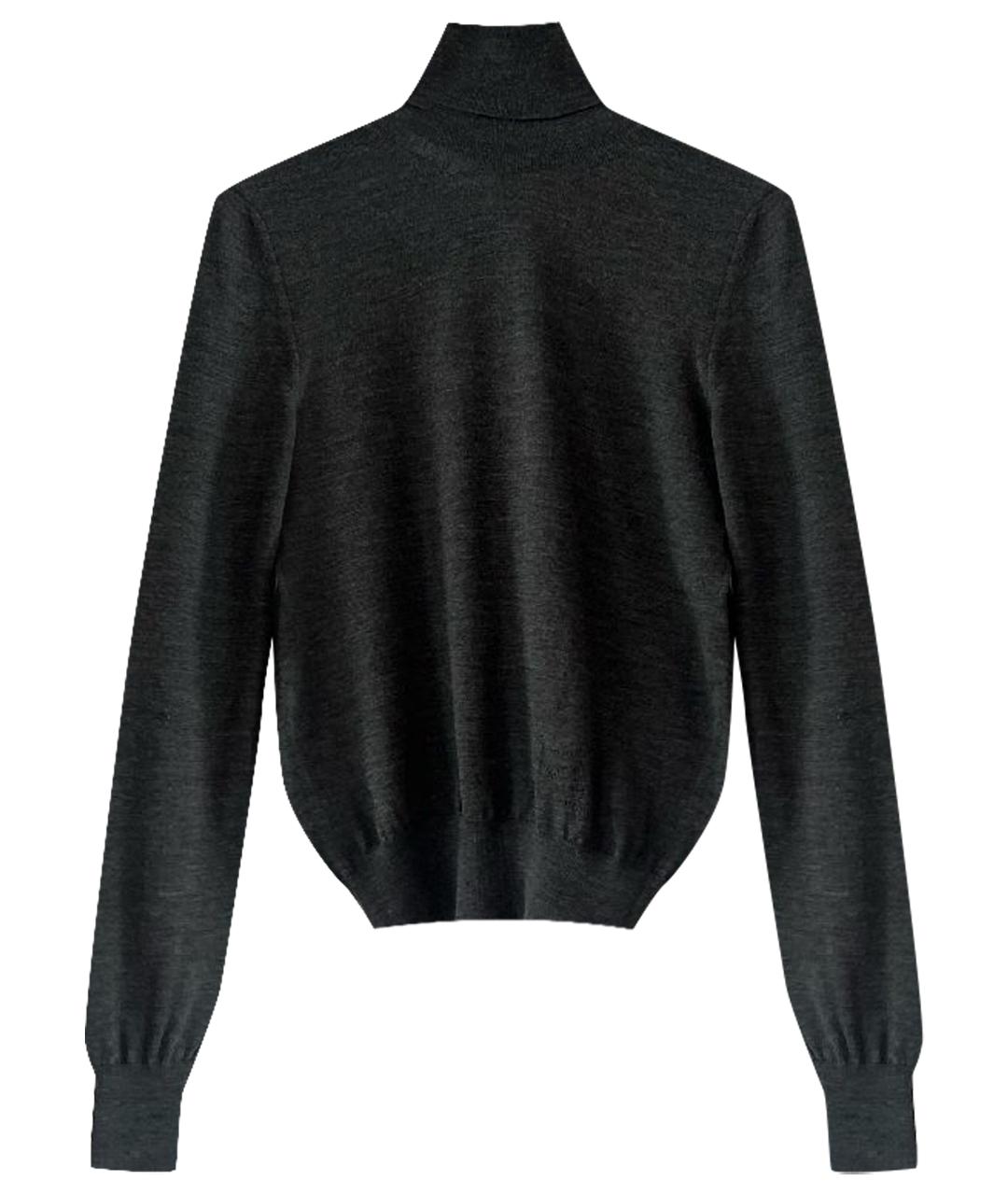 YVES SAINT LAURENT BEAUTY Антрацитовая шерстяная водолазка, фото 1