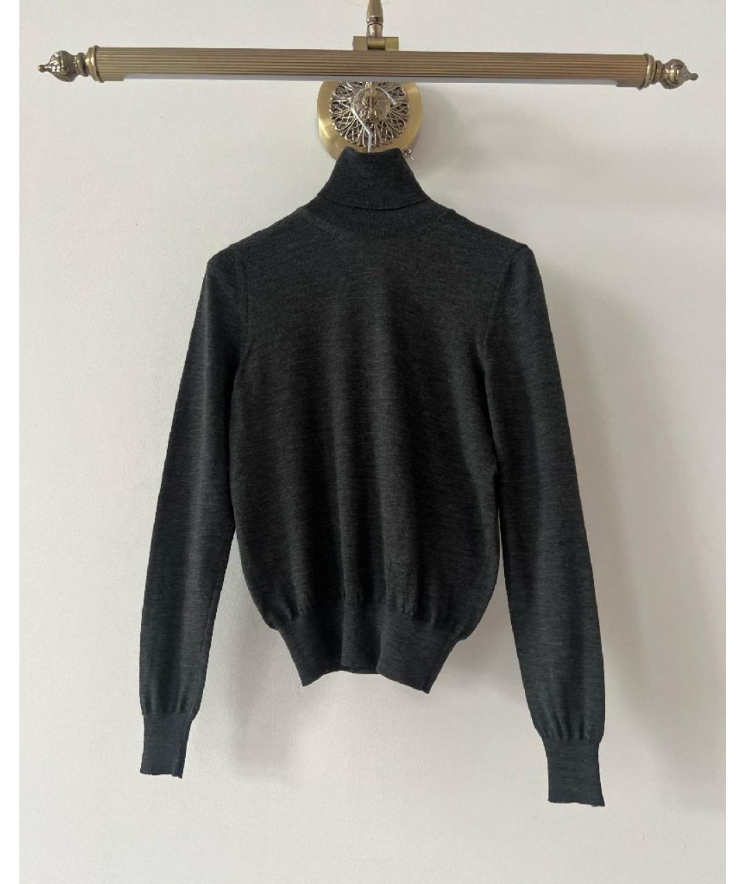 YVES SAINT LAURENT BEAUTY Антрацитовая шерстяная водолазка, фото 7