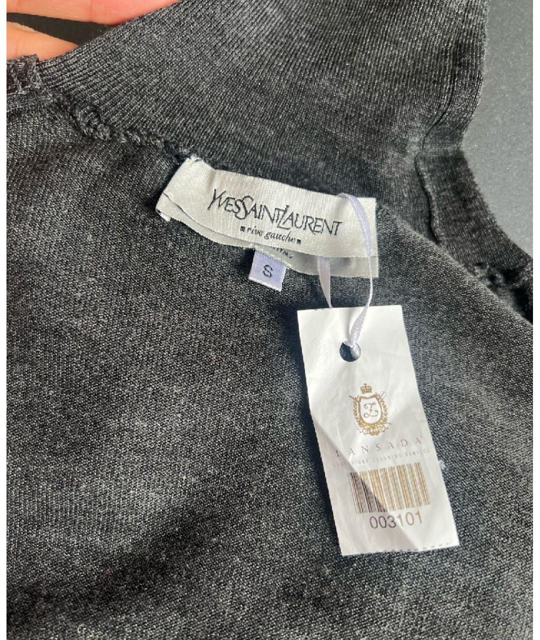 YVES SAINT LAURENT BEAUTY Антрацитовая шерстяная водолазка, фото 6