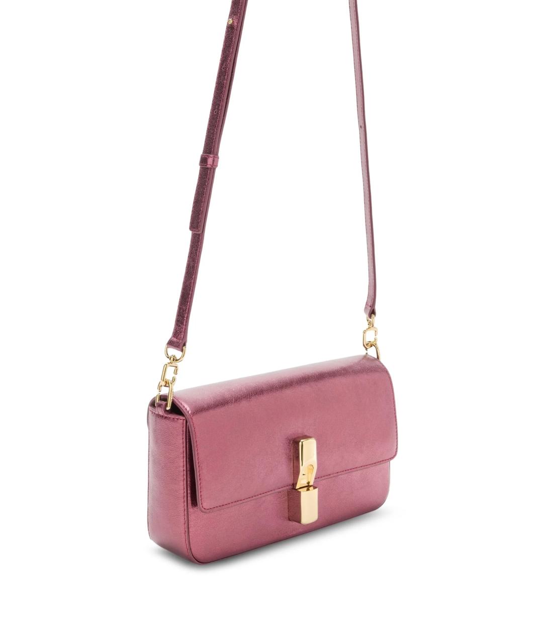 FURLA Розовая кожаная сумка через плечо, фото 3