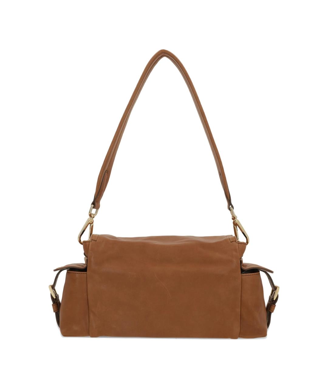 PRADA Коричневая кожаная сумка через плечо, фото 2