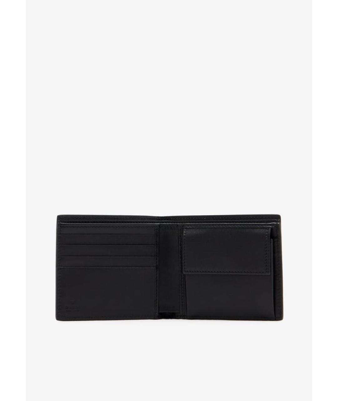 GUCCI Черный кожаный кошелек, фото 4
