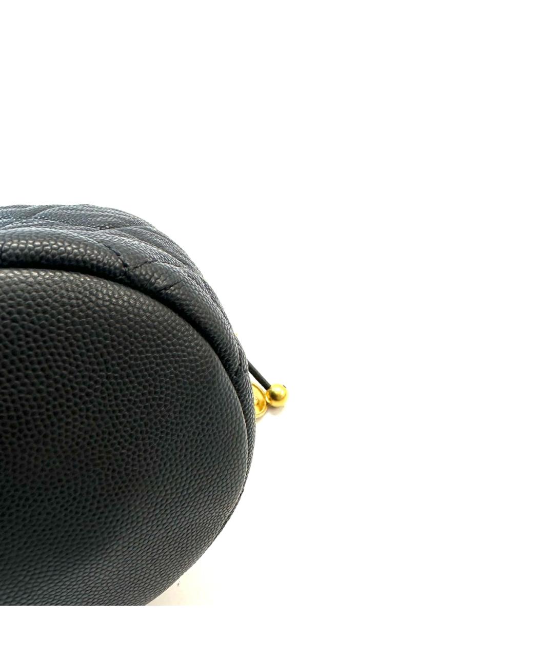 CHANEL Черная кожаная сумка через плечо, фото 7