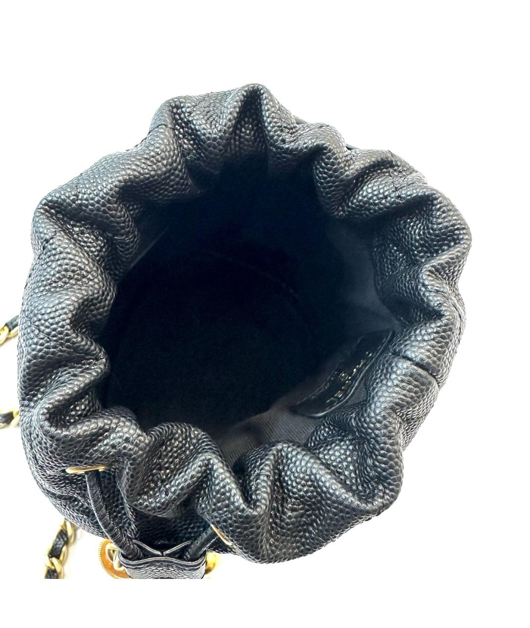 CHANEL Черная кожаная сумка через плечо, фото 8