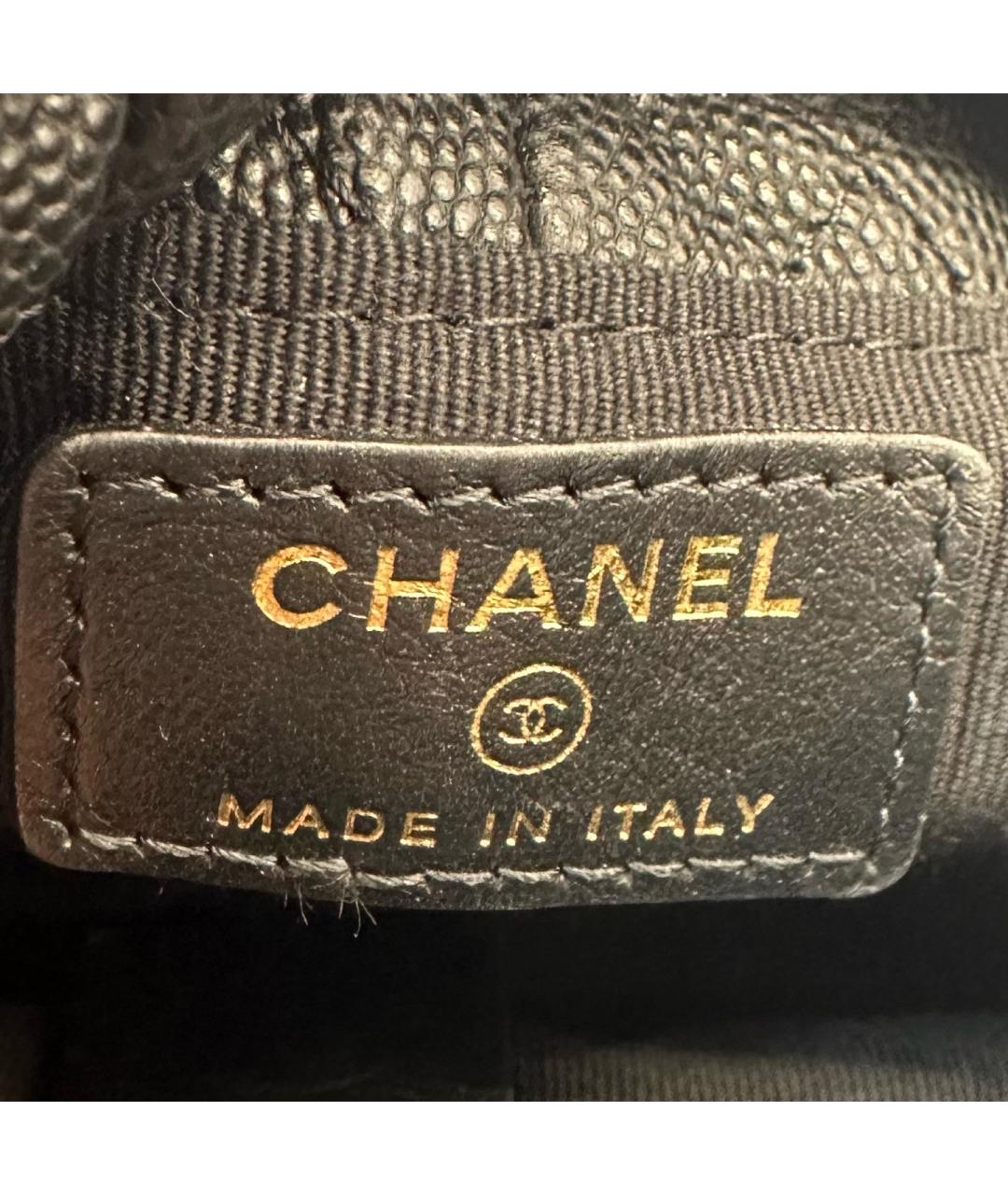 CHANEL Черная кожаная сумка через плечо, фото 9