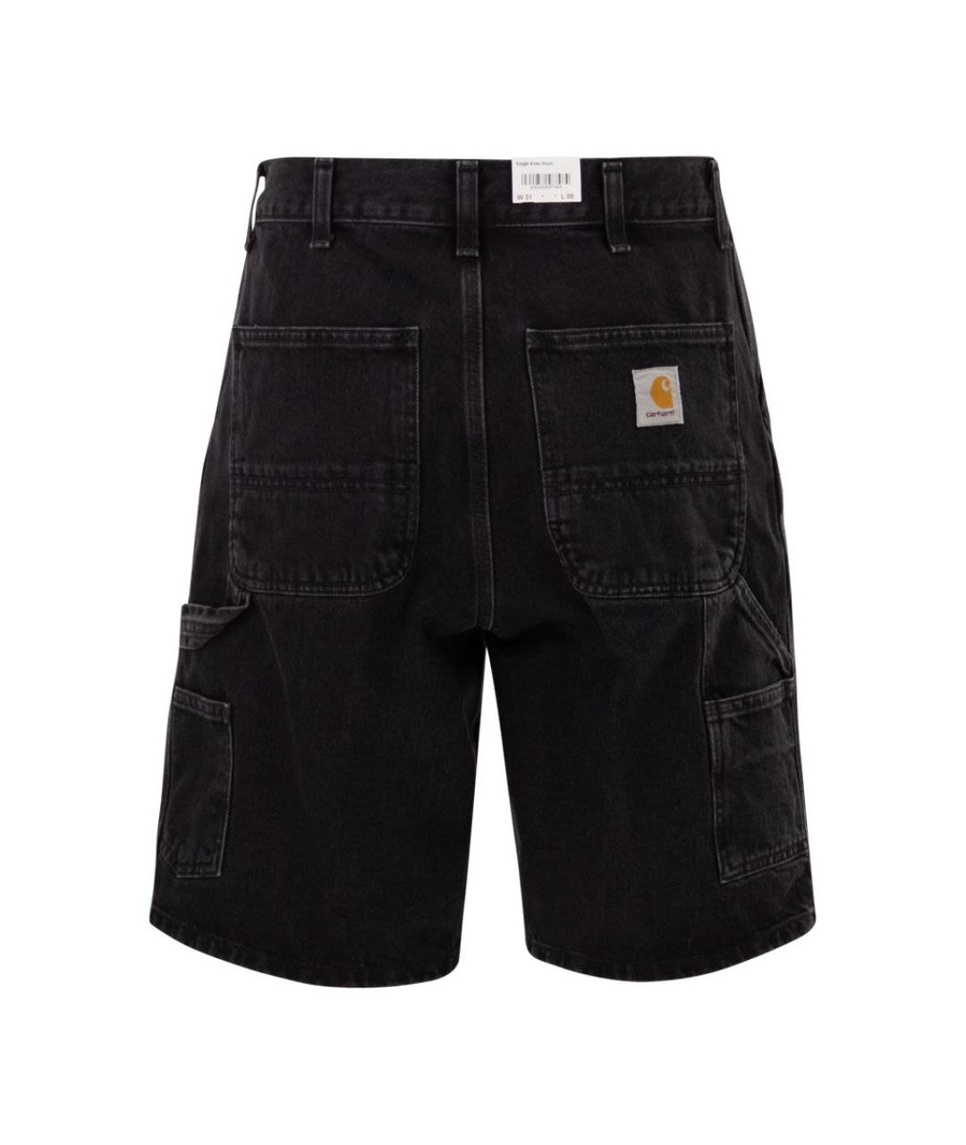 CARHARTT WIP Черные хлопковые шорты, фото 2