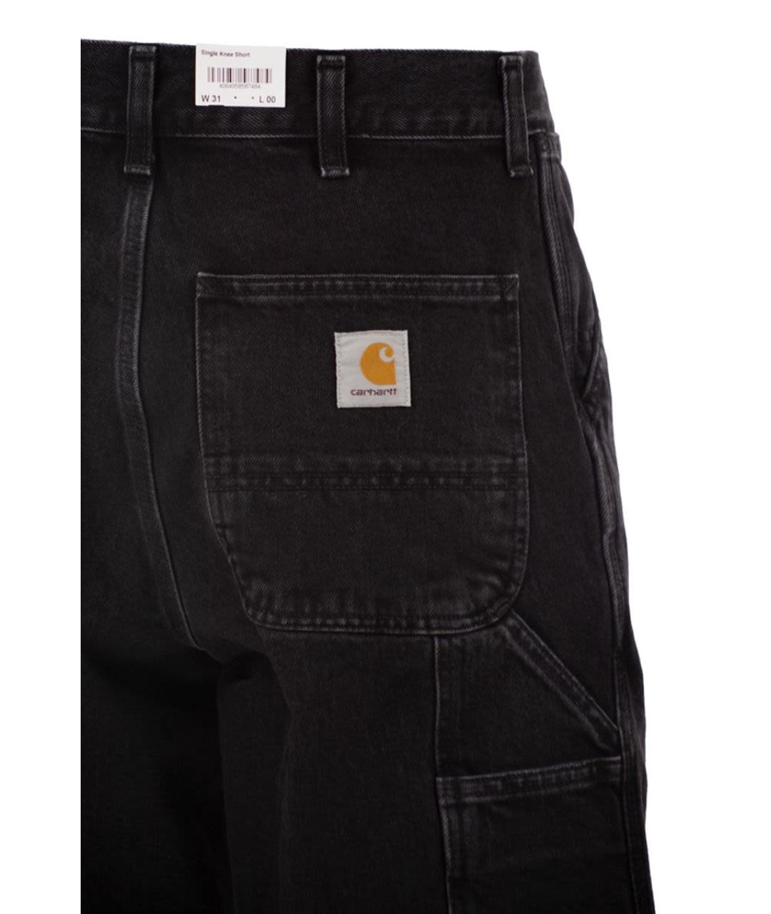 CARHARTT WIP Черные хлопковые шорты, фото 4