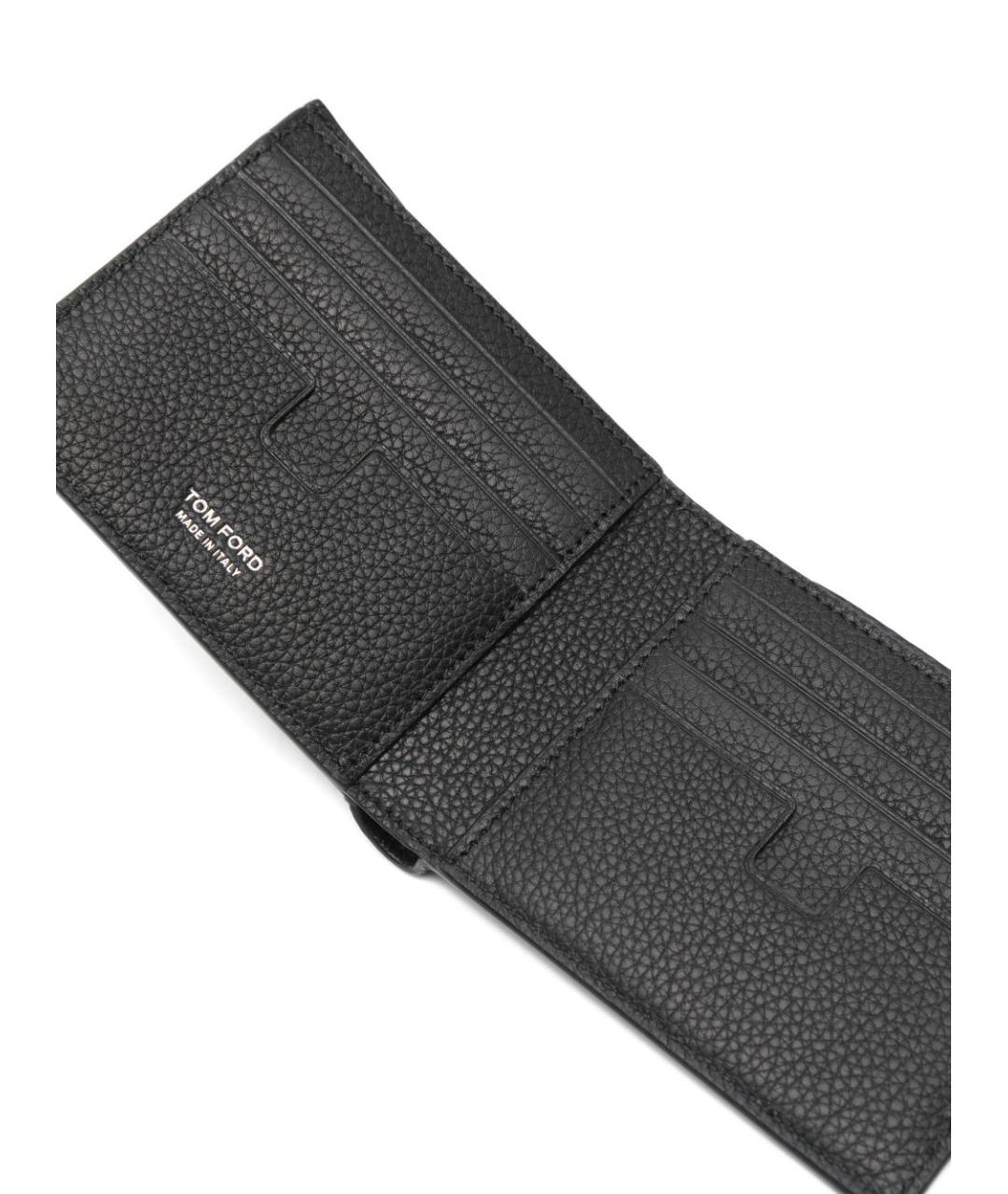 TOM FORD Черный кожаный кошелек, фото 3