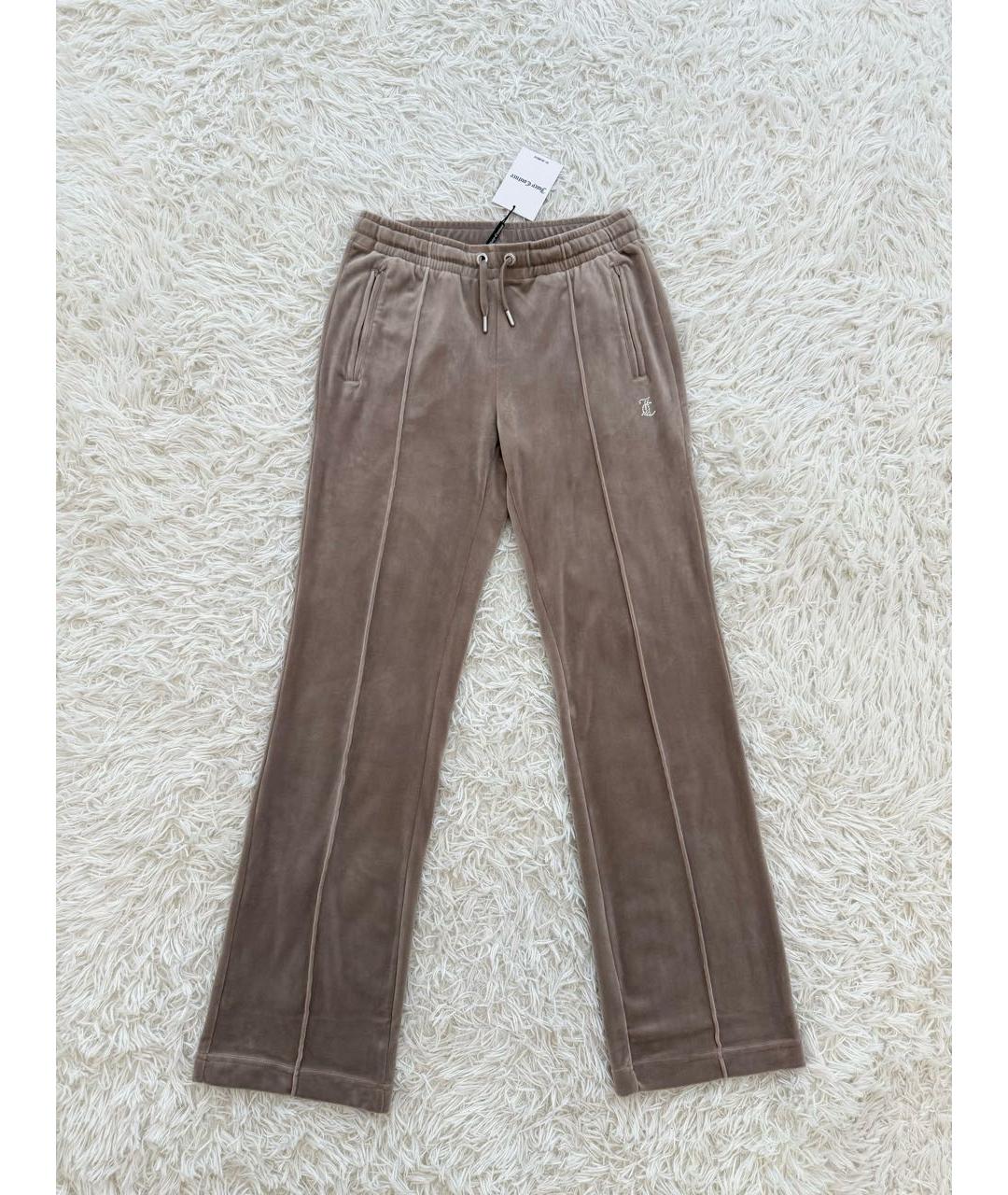 JUICY COUTURE Бежевый велюровый спортивные костюмы, фото 5