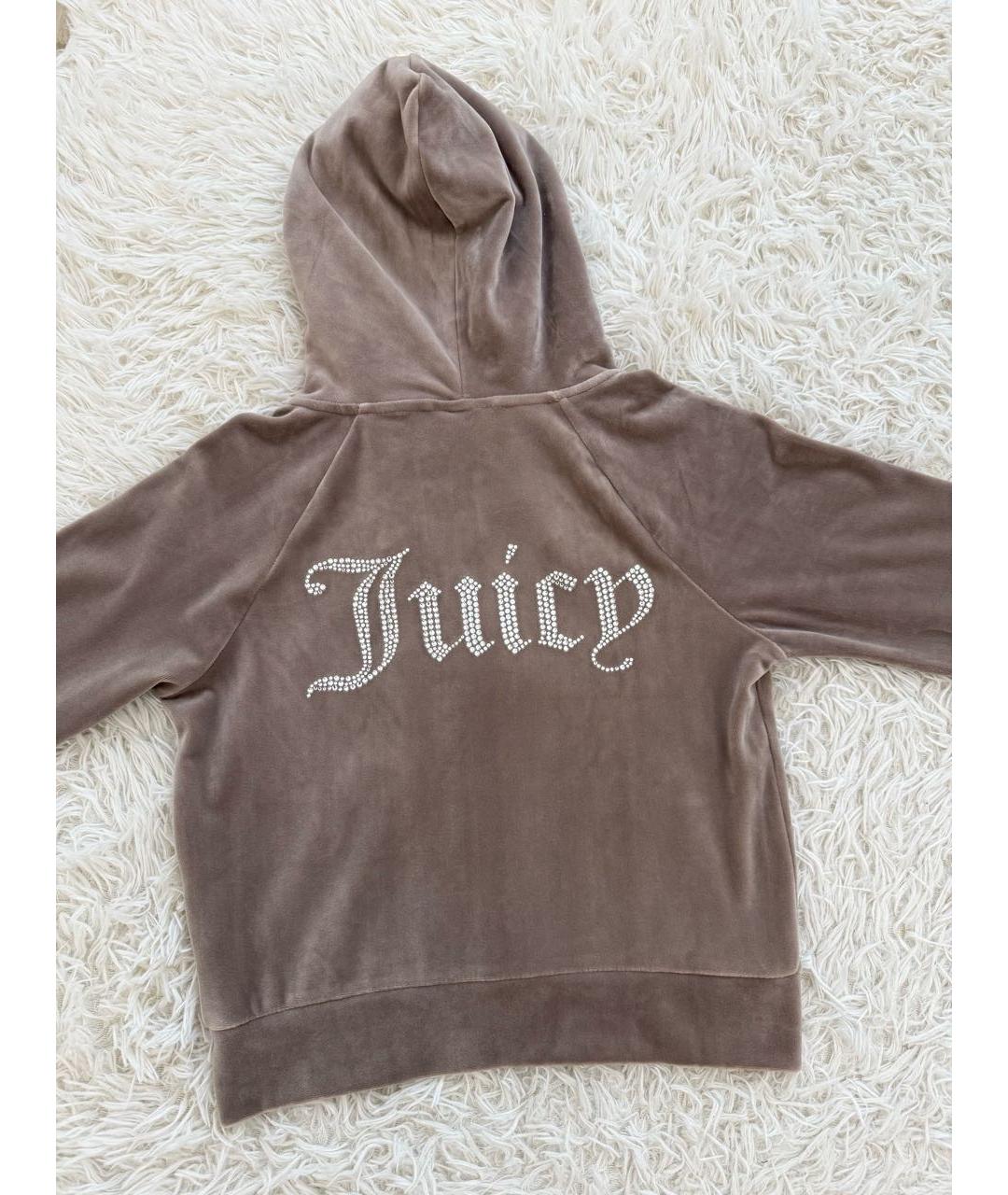 JUICY COUTURE Бежевый велюровый спортивные костюмы, фото 3