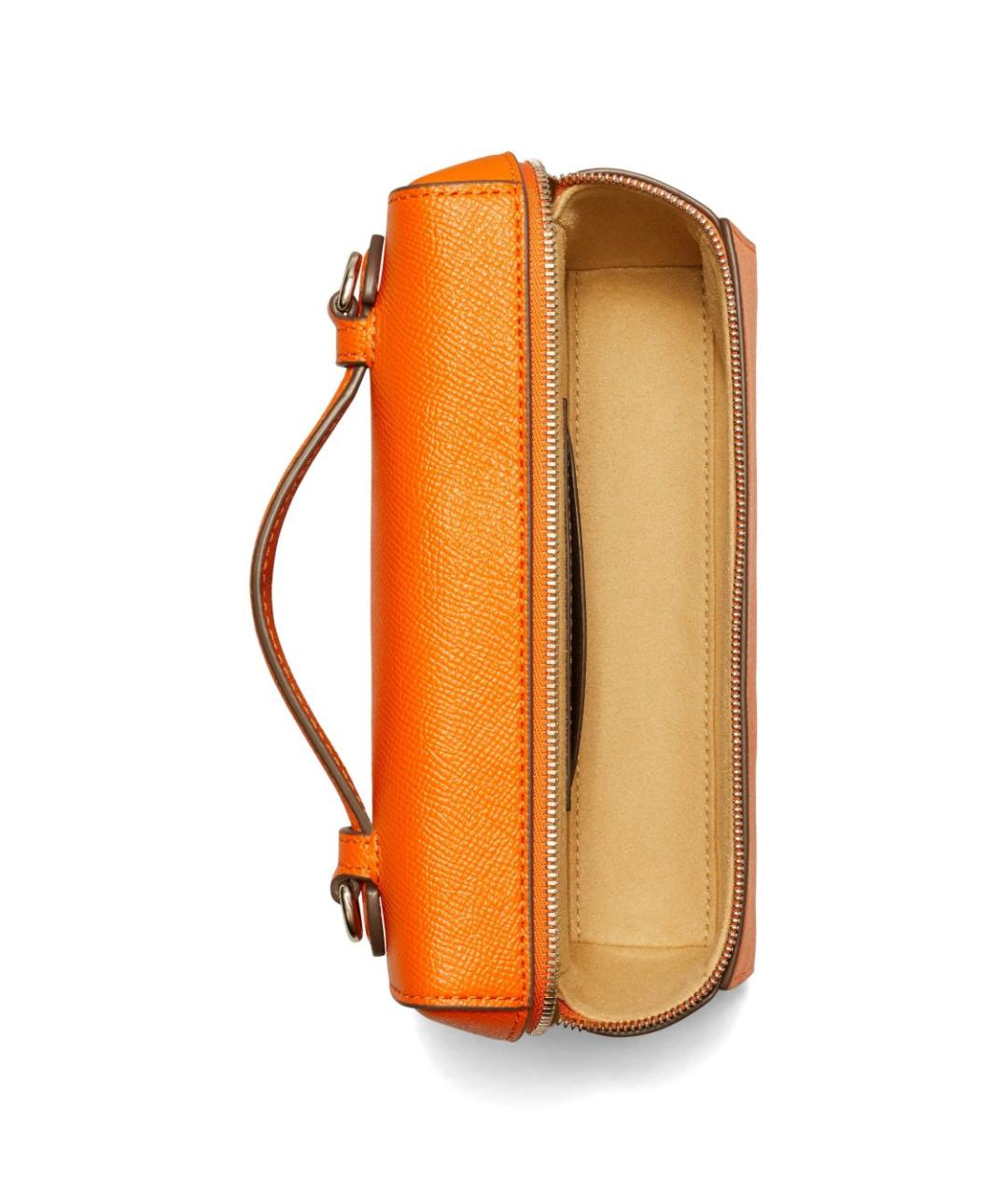 TORY BURCH Оранжевая кожаная сумка через плечо, фото 5