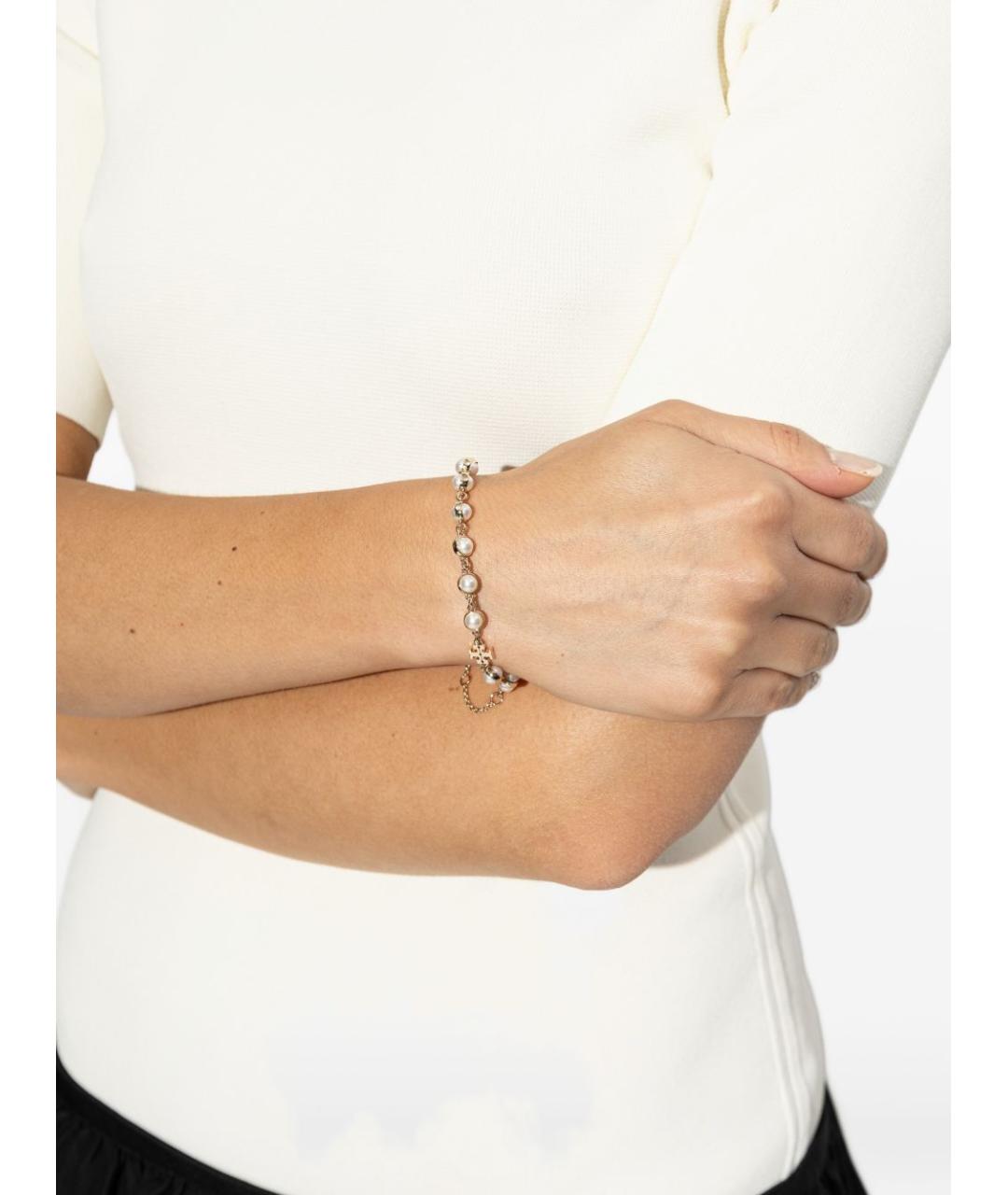 TORY BURCH Золотой металлический браслет, фото 2