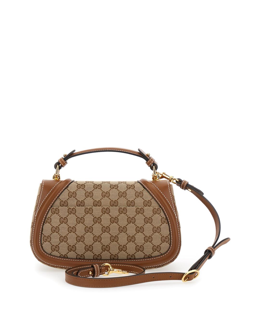 GUCCI Бежевая тканевая сумка через плечо, фото 2