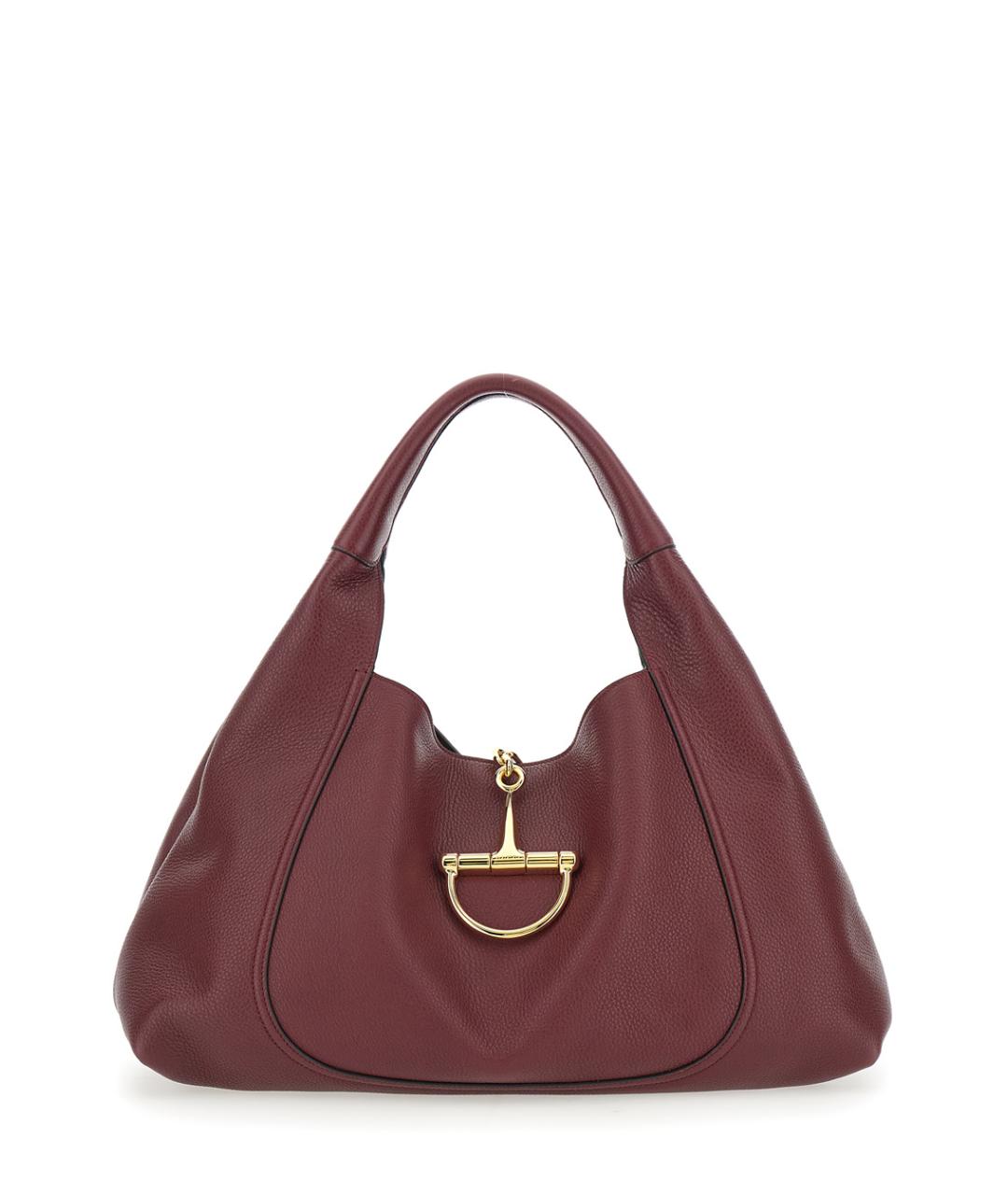 GUCCI Бордовая кожаная сумка через плечо, фото 1