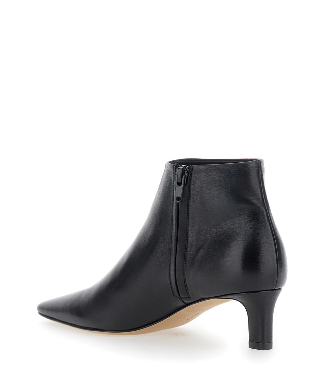 THE ROW Черные кожаные ботильоны, фото 3