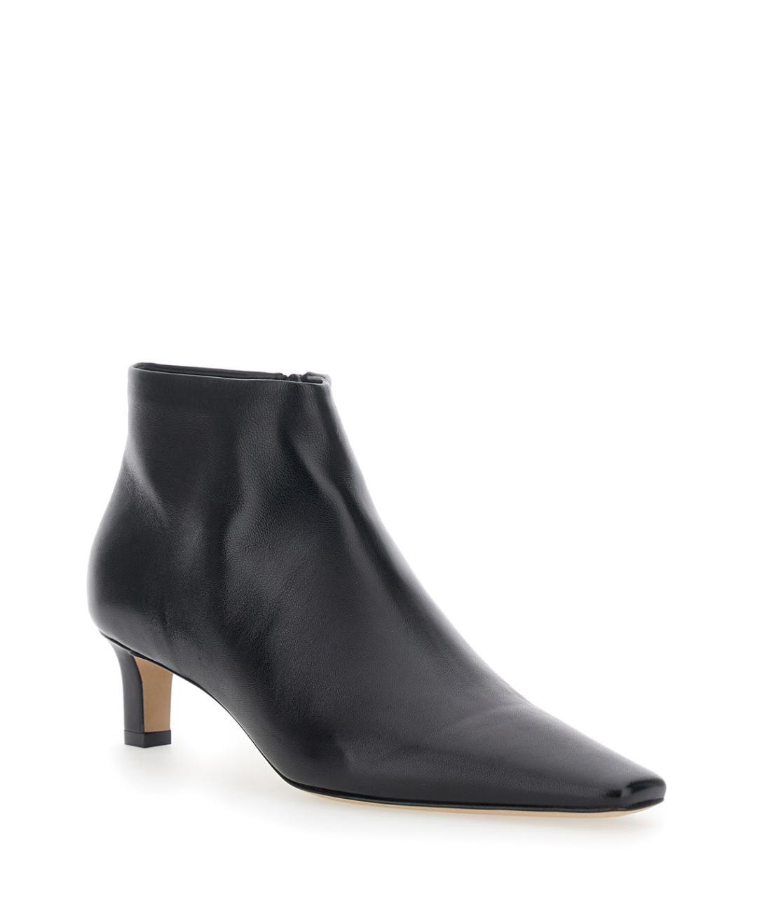 THE ROW Черные кожаные ботильоны, фото 2