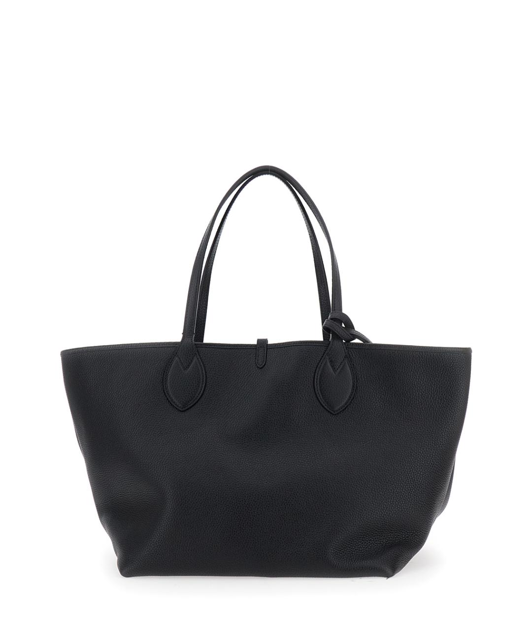 GUCCI Черная кожаная сумка тоут, фото 2