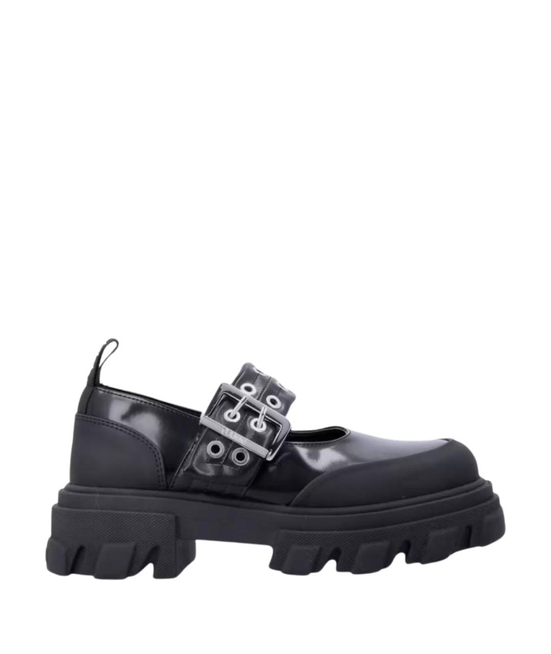 GANNI Черные балетки из искусственной кожи, фото 1