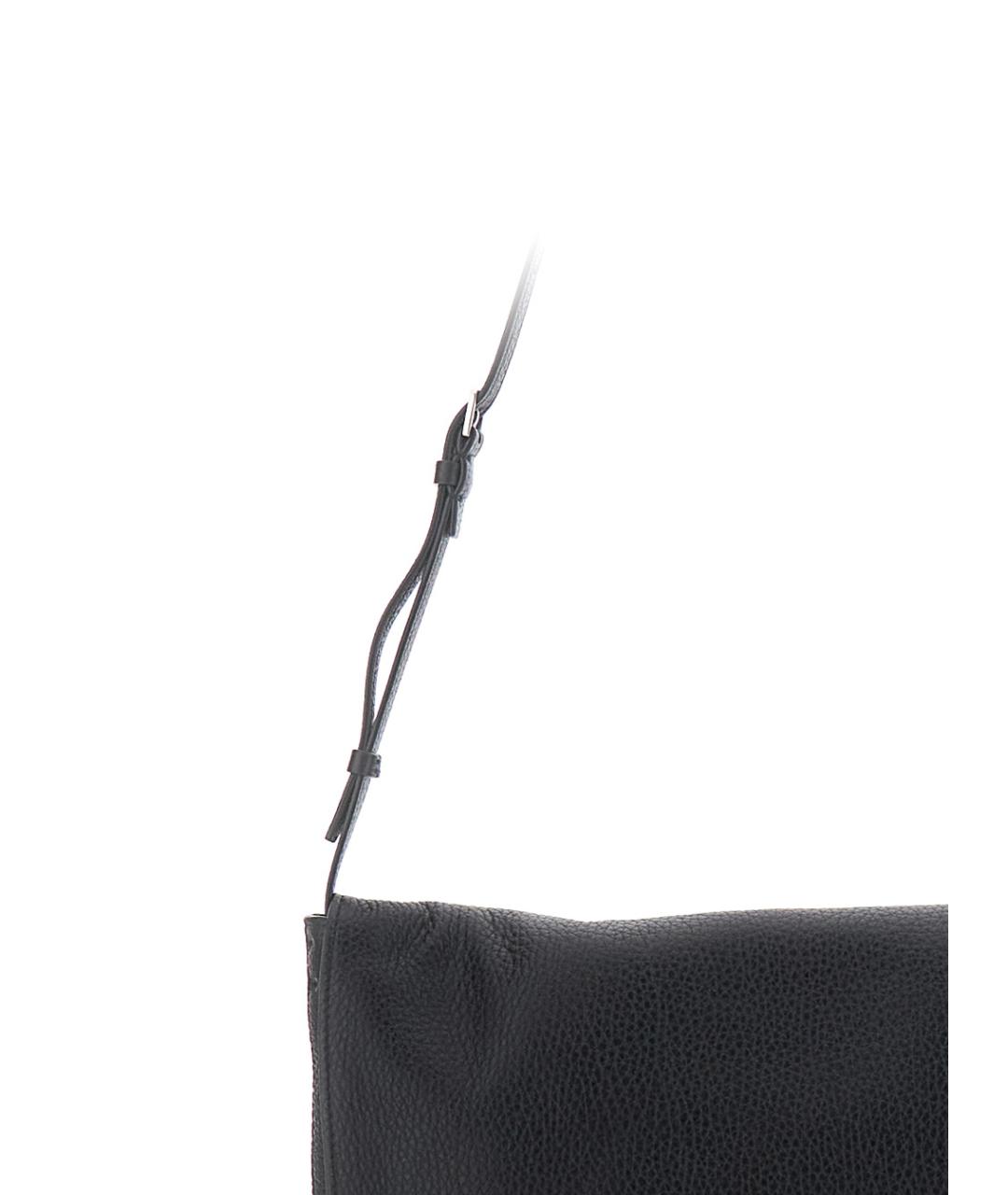 THE ROW Черная кожаная сумка через плечо, фото 3