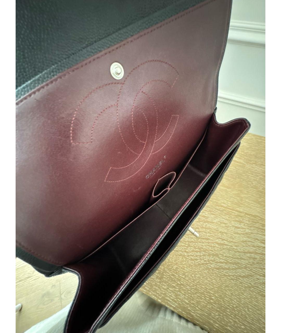 CHANEL Черная кожаная сумка через плечо, фото 4