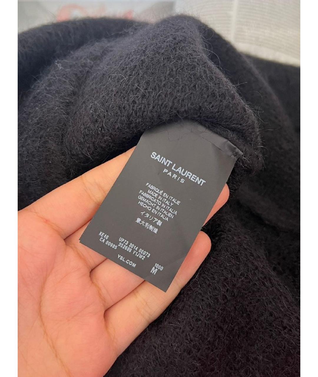 SAINT LAURENT Черный джемпер / свитер, фото 3