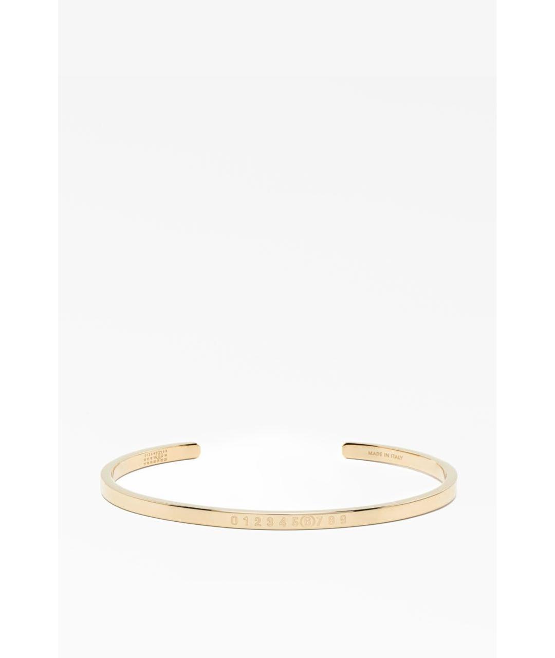 MM6 MAISON MARGIELA Золотой латунный браслет, фото 5