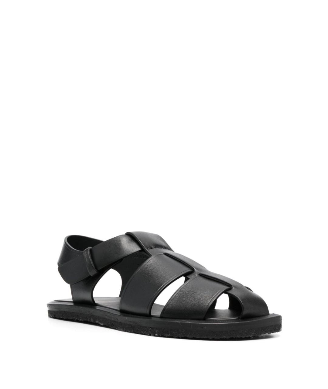 THE ROW Черные кожаные сандалии, фото 2