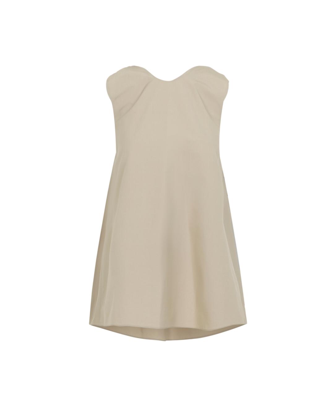 Carven Бежевая хлопковая блузы, фото 1