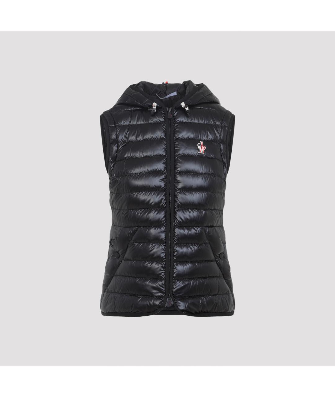 MONCLER GRENOBLE Черный полиамидовый пуховик, фото 4