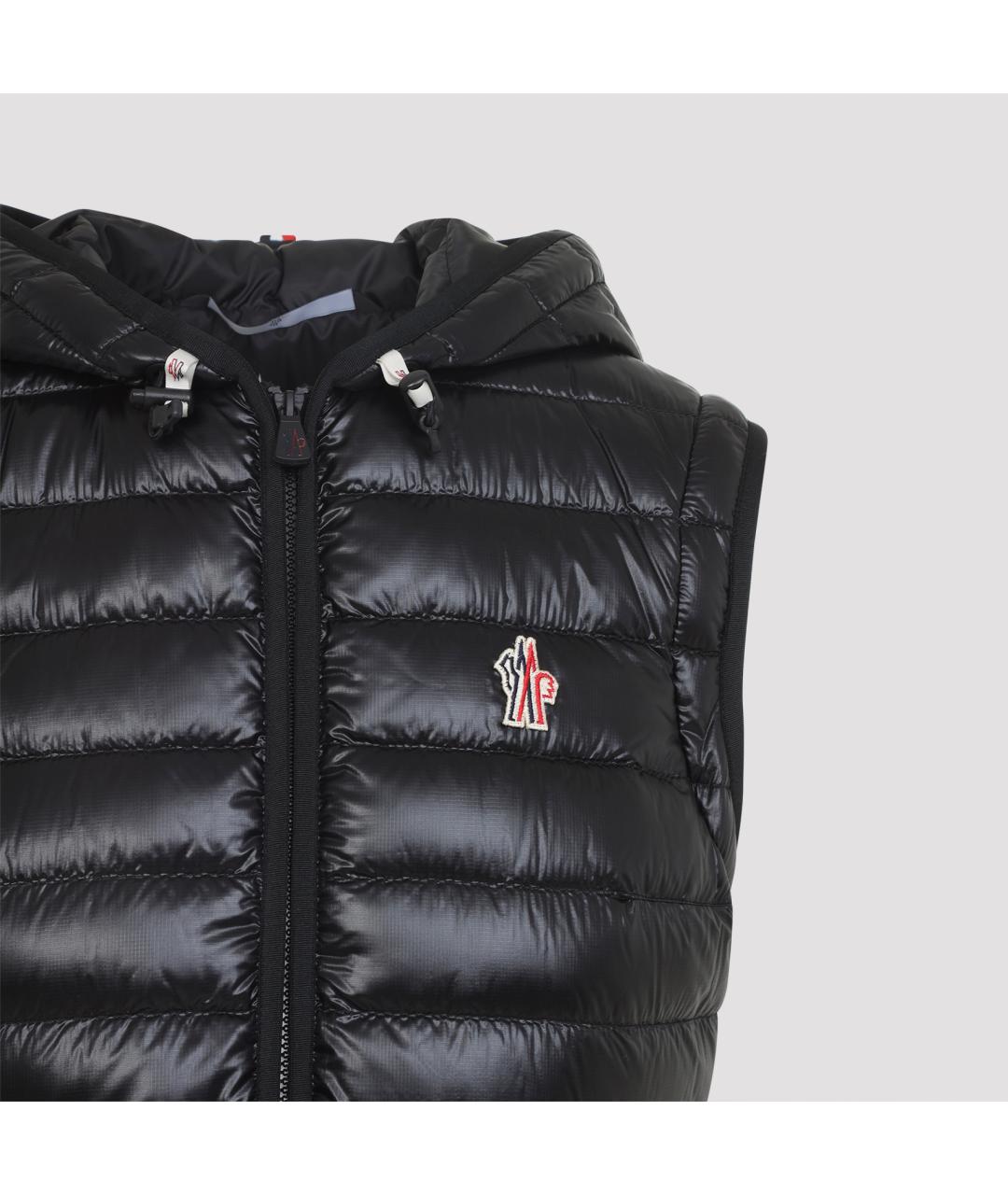 MONCLER GRENOBLE Черный полиамидовый пуховик, фото 7